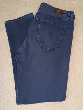 Johnnie-O Hugo Pants Men’s 35” Waist Mariner Blue 5-Pocket Chino